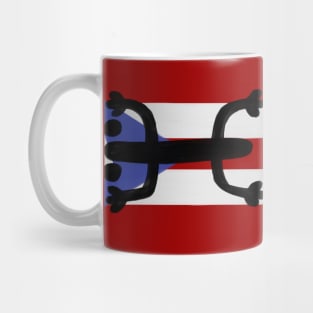 Puerto Rican Flag Frog Mug